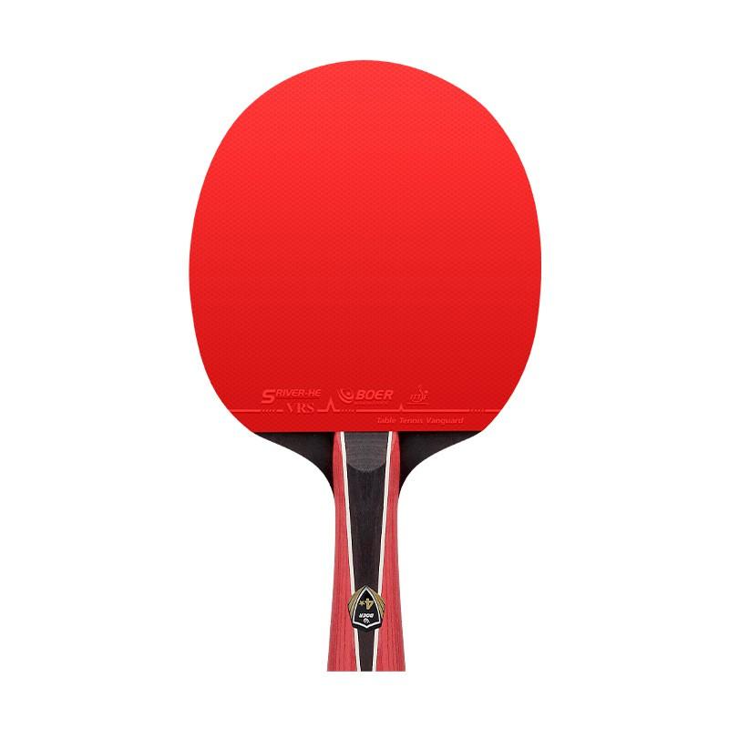 BOER 4-Star Table Tennis Racket With Double-Sided Inverted Rubber Basswood Blade Shakehand Penhold Grip