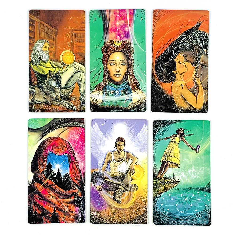 Blechdose Verpackung 78 Tarotkarten Schicksalsvorhersage Familienparty Spiel Halloween Weihnachtsspiele