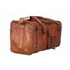 Luggage Duffel Gym Bag New Men's Brown Vintage Genuine Leather Goat Hide Travel