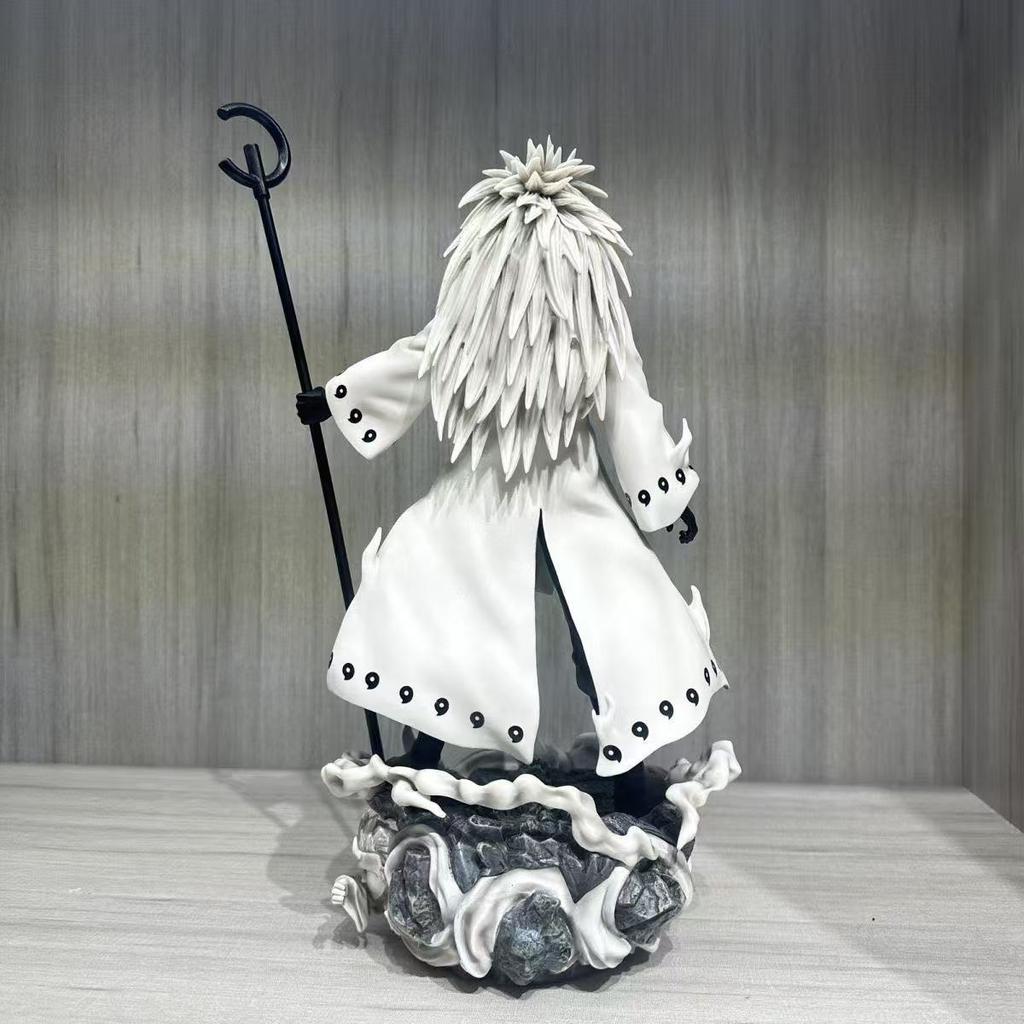 Naruto Rokudō Hashira 42cm/16.53nch spot Naruto and Sasuke PVC ASS Demon ActionGiant wave Staff  Wild Battle Model Toys Gifts