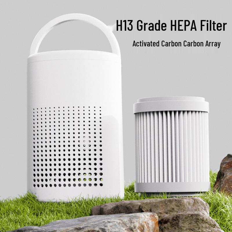 HEPA Air Purifier: Desktop Diffuser, Dust & Smoke Remover, Activated Carbon Filter