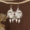 Retro Miao Silver Tassel Earrings: Ethnic Yunnan Long Dangle Women's Jewelry