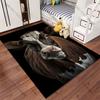 Cow Facing Forward In Darkness Carpet Yoga Living Room Room Decor Children's Crawling Mat Doormat Area Rug Games Mat