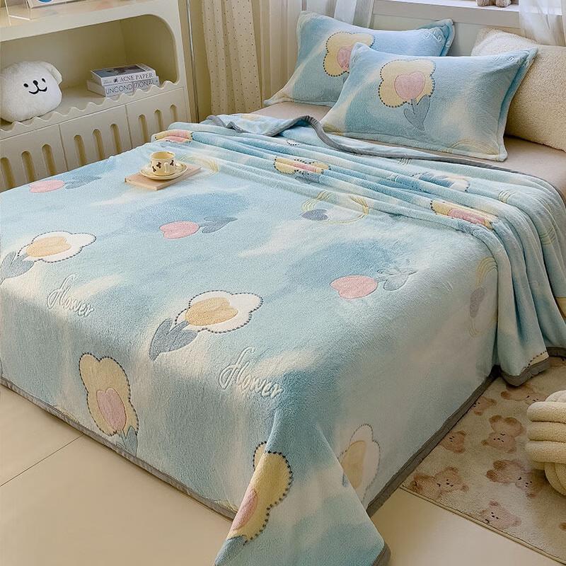 Thickened Milk Velvet Flannel Blanket