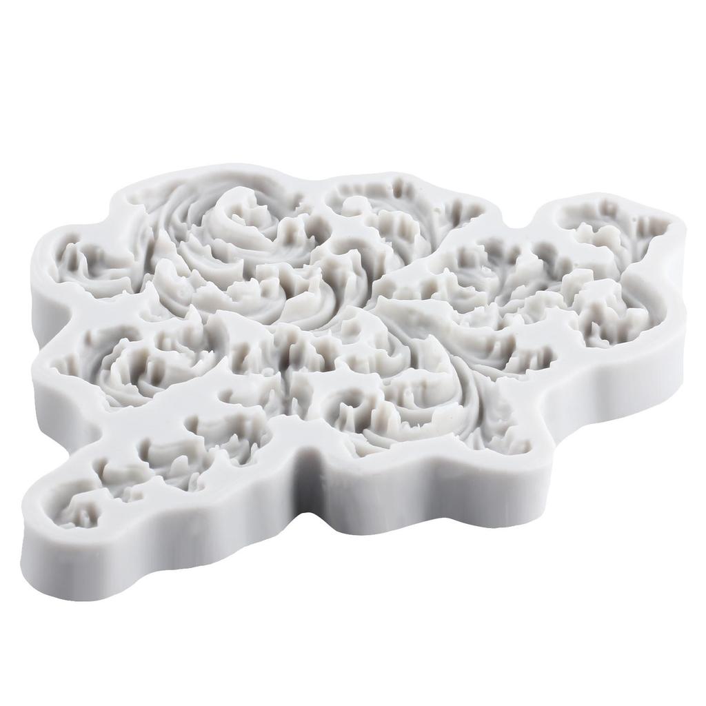 Baroque Silicone Mold Flower Lace Fondant Molds Cake Decorating Tools Cupcake Topper Candy Sugar Craft Gum Paste Polymer Clay