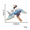 Guofeng Crane Deer Brooch Retro Lotus Koi Metal Badge Personalized Creative Pin Accessories