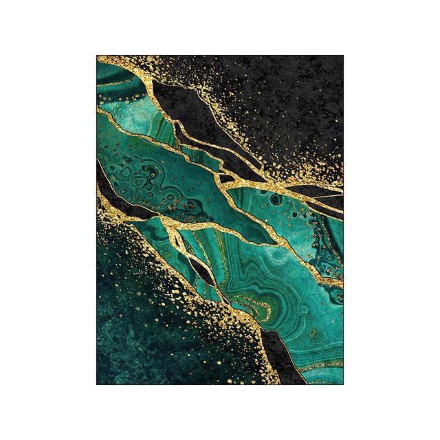 

Зеленый золотой мраморный постер, холст, картина, роскошный узор, картина для современного домашнего декора, настенный художественный принт, дизайн гостиной 21cm×30cm NoFrame