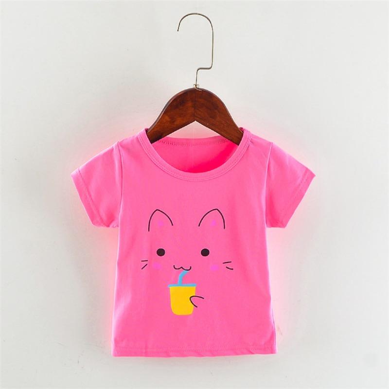 Lawadka Cotton Baby Girls Boys T Shirt Summer Tops Print Toddler Baby t shirt Casual Sport Baby Tees 1st Birthday Clothes 2024