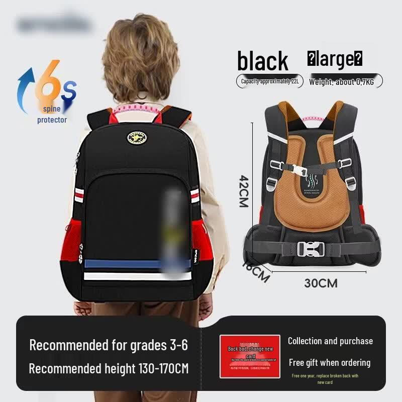 HANDUNYOU Ergonomic Ultralight Spine-Protecting Backpack