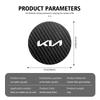 CAFHF1 Set of 2 Leather Coasters Anti-Noise Water Coaster Pads for Kia Ceed Sportage Rio K5 K2 Optima Cerato Proceed Venga