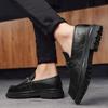 Platform Men Shoes Dress Shoes Commerce Slip-On Shoe Leather Men Comfortable Lazy Breathable Loafers New Arrival Driving Shoes