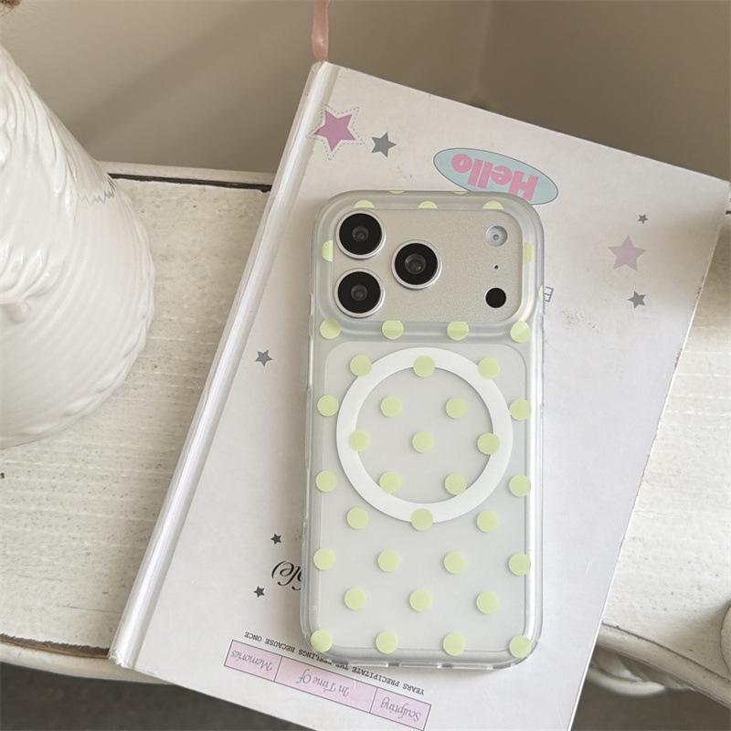 

Elegant Green Apple Magnetic Stand for iPhone 17/16 Pro Max/15/14 Case iPhone 13