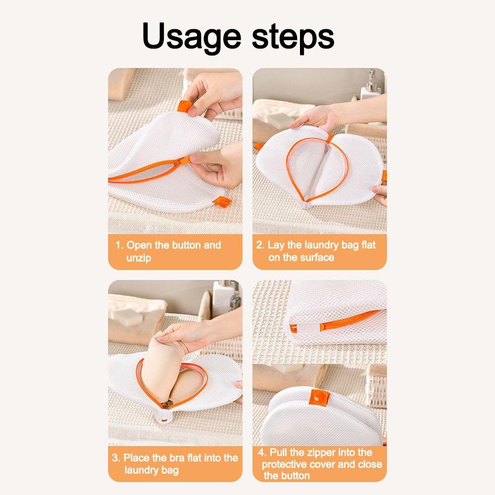 Portable Underwear Laundry Washing Bag Large Capacity Anti-deformation Washing Net Bags Underwear Storage Bags for Household