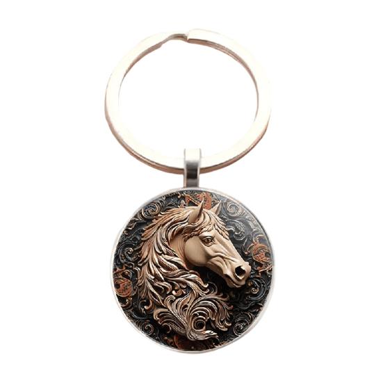 

Брелок Багатошарова Поверхня з Гальванічним Покриттям Ключовий Ланцюжок Традиційний Китайський Кін до Успіху Дизайн Круглий Підвіс Автомобільний Шарм Подарунок