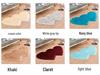 Simple Faux Wool Irregular Bedside Rug for Bedroom and Living Room