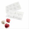 8 Hohlraum Liebesherzform Kuchenform Mousse Eis Schokolade Dessert Gelee Gebäck Silikonform Dekorationswerkzeuge