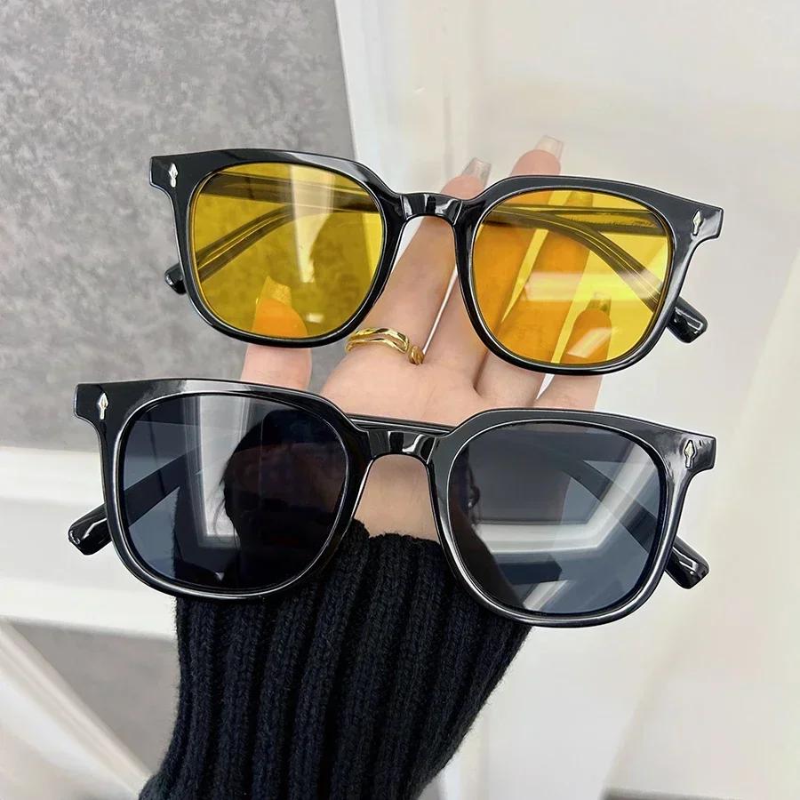 Casual Retro Cat Eye Sunglasses Women Men Vintage Square Female Male Glasses Small Frame Fashion