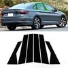 Do Volkswagen Jetta MK7 2019-2023 dekoracja słupka osłona ramki okna czarna naklejka na słupek środkowy