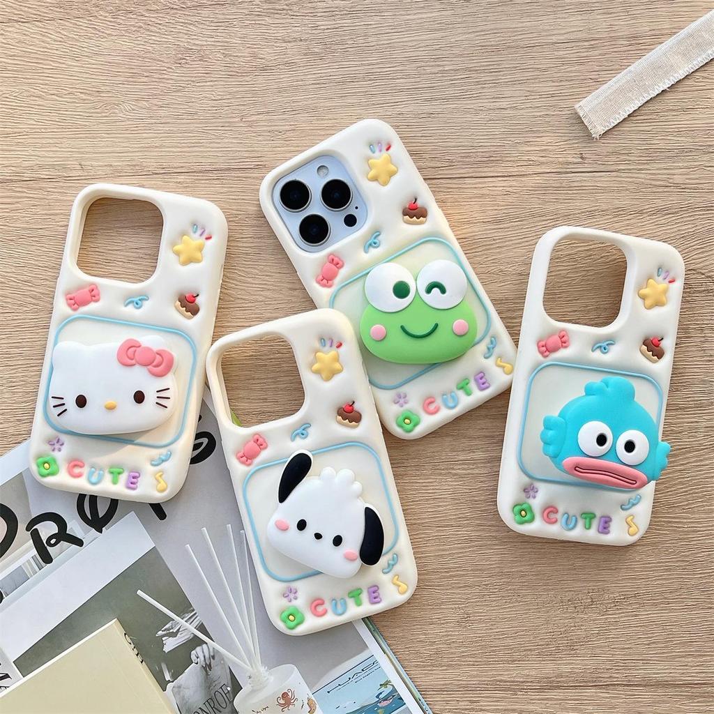 Sanrio Cartoon Rotating Stand Phone Case for iPhone 14/13/12/11 Pro Max