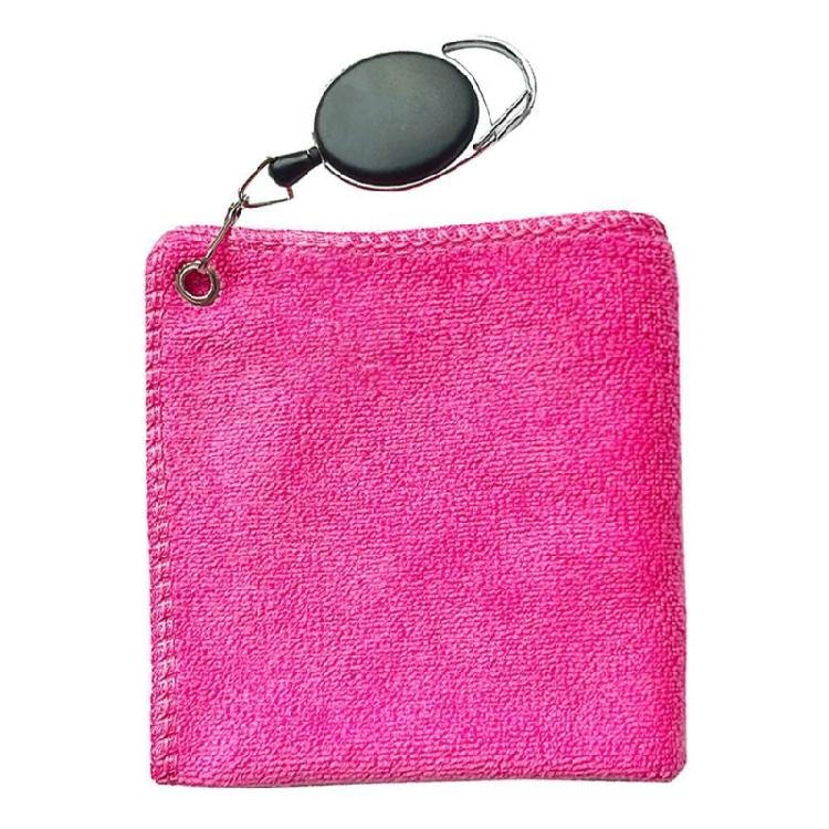 Convenient Golf Towel Cleaning Cloth for Golf Clubs With Retractable Hook