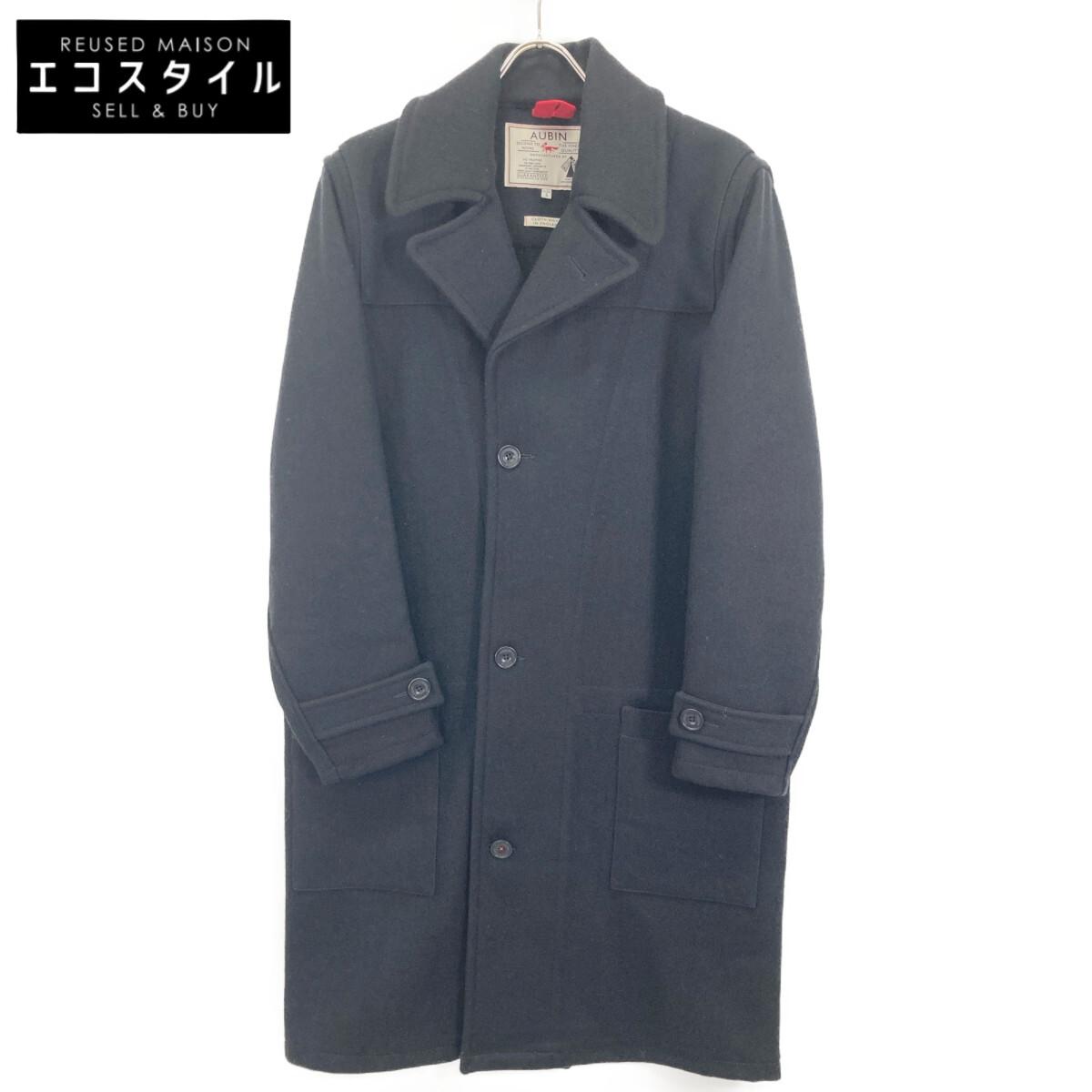 

ОБЕН [AUBIN] Пальто Честер из черной шерсти Маленькое черное Б/у