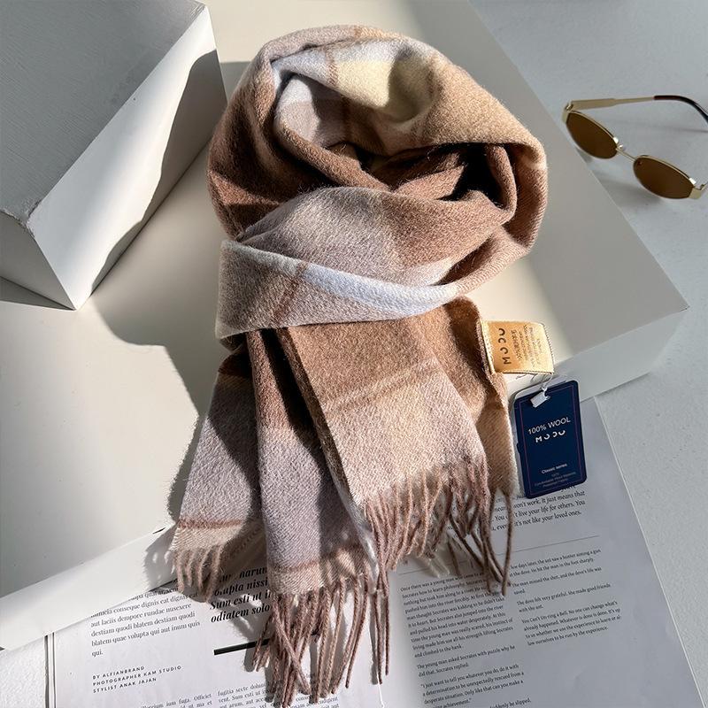 Wollen Winter Sjaal Voor Vrouwen Lange Warme Kasjmier Sjaals Hijab Effen Dames Sjaal Wikkel Vrouwelijke Pashmina Bandana Hoofddoeken One Size