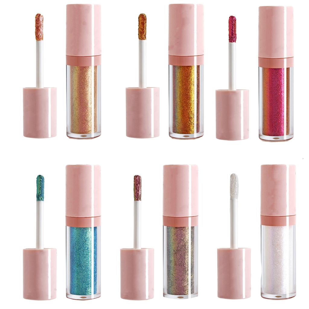 Chameleon Liquid Eyeshadow 4Ml Highly Pigmented Glitter Eyeshadow Multi Dimensional Shimmer Long Lasting Blendable Eye Makeup