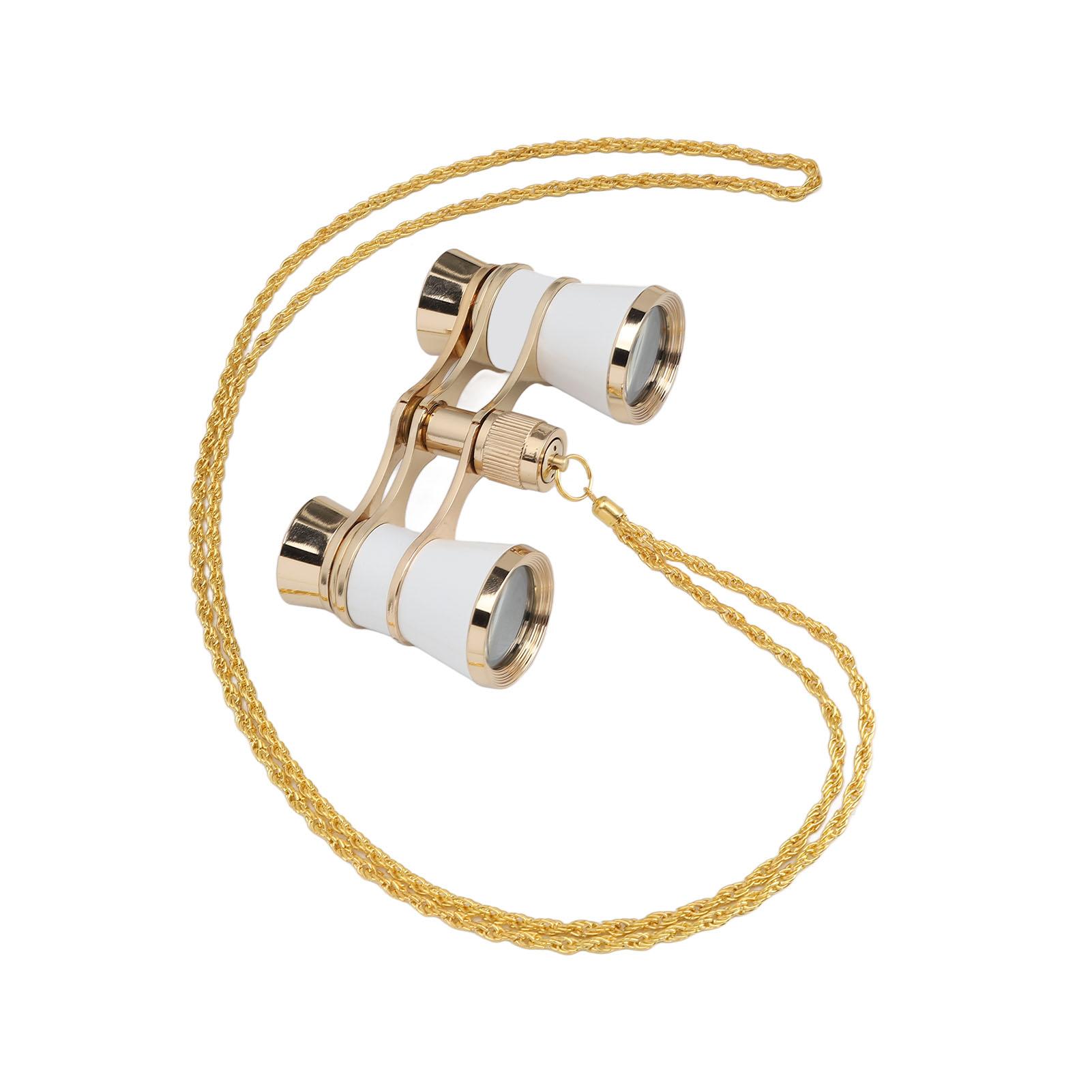 

3X25 Theater Glasses Opera Binocular 3X25 Opera Glasses Binoculars with Chain for Bird Watching Outdoor Hunting Camping