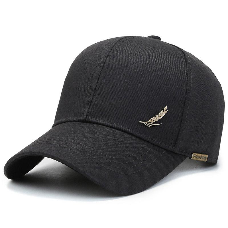 Men's breathable baseball cap, spring and summer fashionable baseball cap, wheat ear copper label outdoor casual baseball cap