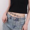 Fashion Metal Waist Chain High-end Design Gold Silver Metal Chain Waistband Versatile Dress Belt Chain Women