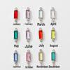 6mm Single Pendant Birthstone Jewelry - 12 Colors DIY Necklace & Earrings with K9 Glass