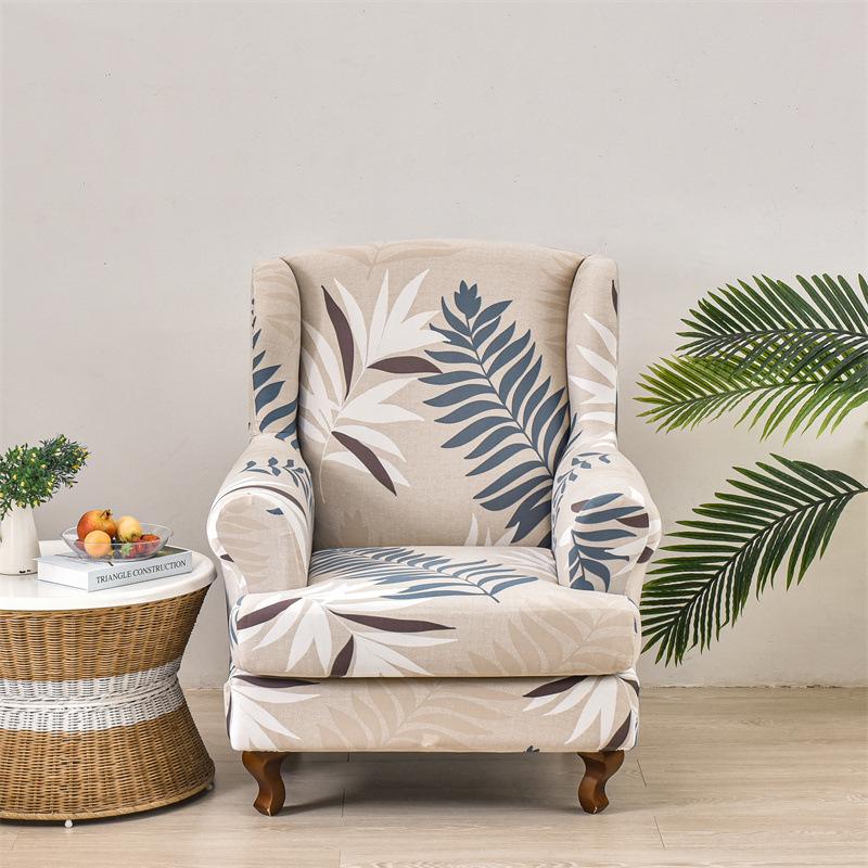 

Чехол для стула с классическим узором «Листья» 1 шт. - эластичная нескользящая полиэстеровая эластичная защита для кресла, подходит для стульев шириной 27,5–31,3 дюйма average size