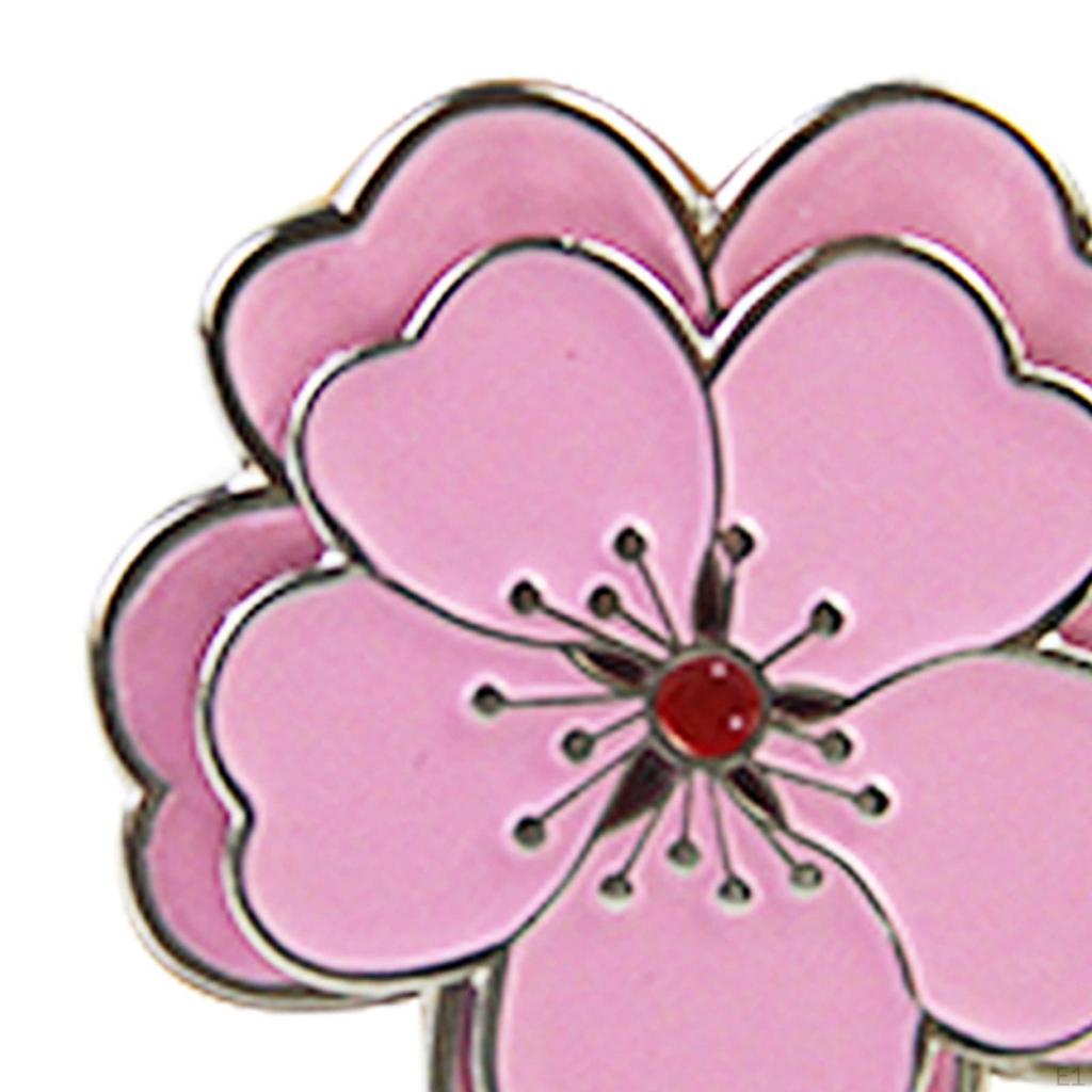 Pink Flower Golf Ball Marker Creative Cap Holder Magnetic Hat Clip