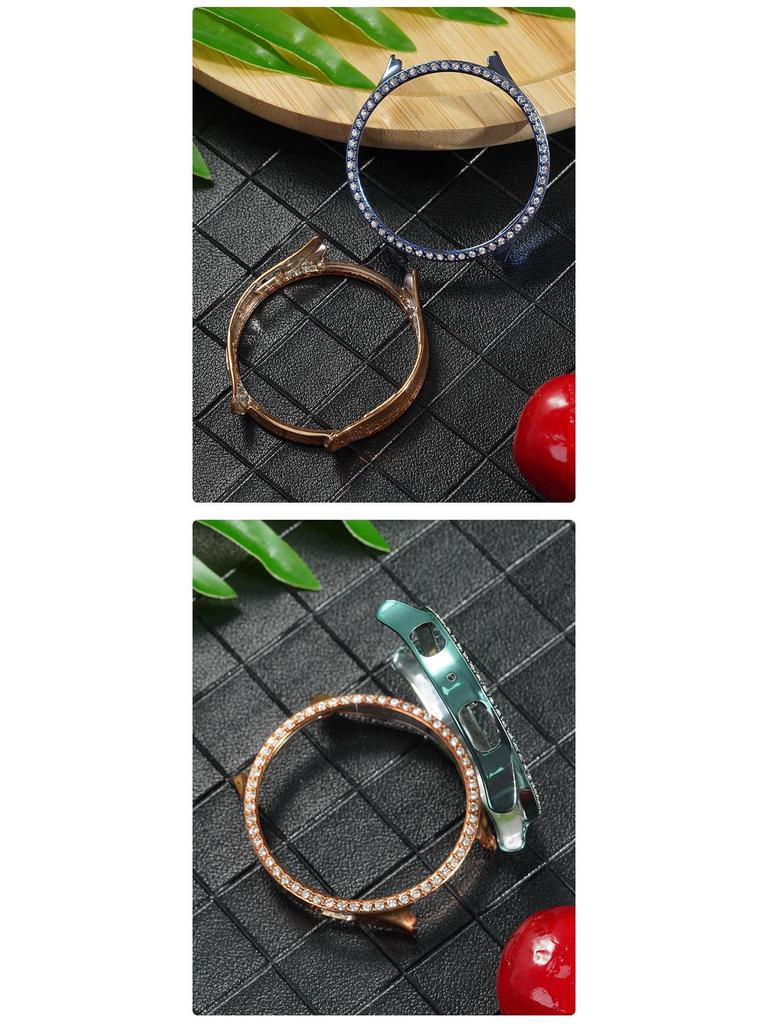 Samsung Galaxy Watch 5/4 Single Row Diamond Hollowed-Out Protective Case