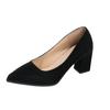 New Sexy Shallow Mouth Pointed Head High Heel Professional Women's Shoes Thick Heel One Pedal Single Shoes