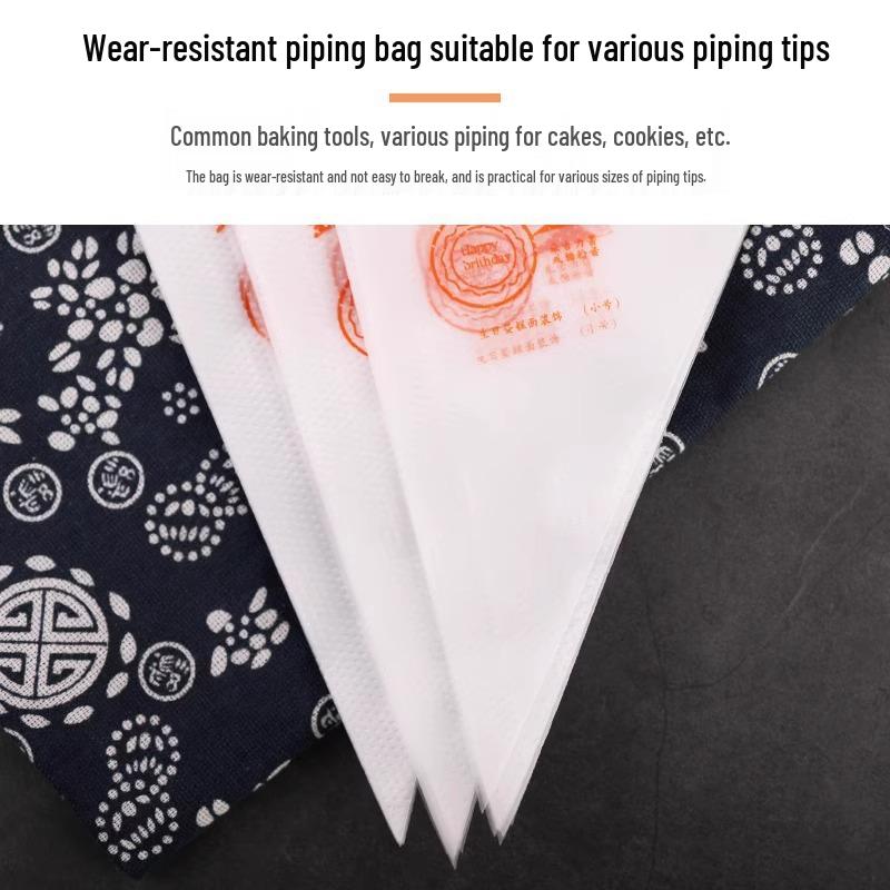 Commercial-Grade Reusable & Disposable Piping Bags: Thickened, Food Safe, Multiple Sizes, Ideal for Baking, Cookies, Cakes, and Creams