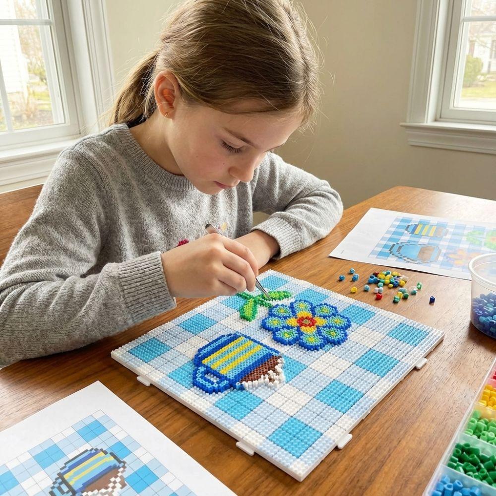 78x78Pins Fuse Beads Pegboards Heat Resistant Hama Beads Pegboards  Craft Supplies