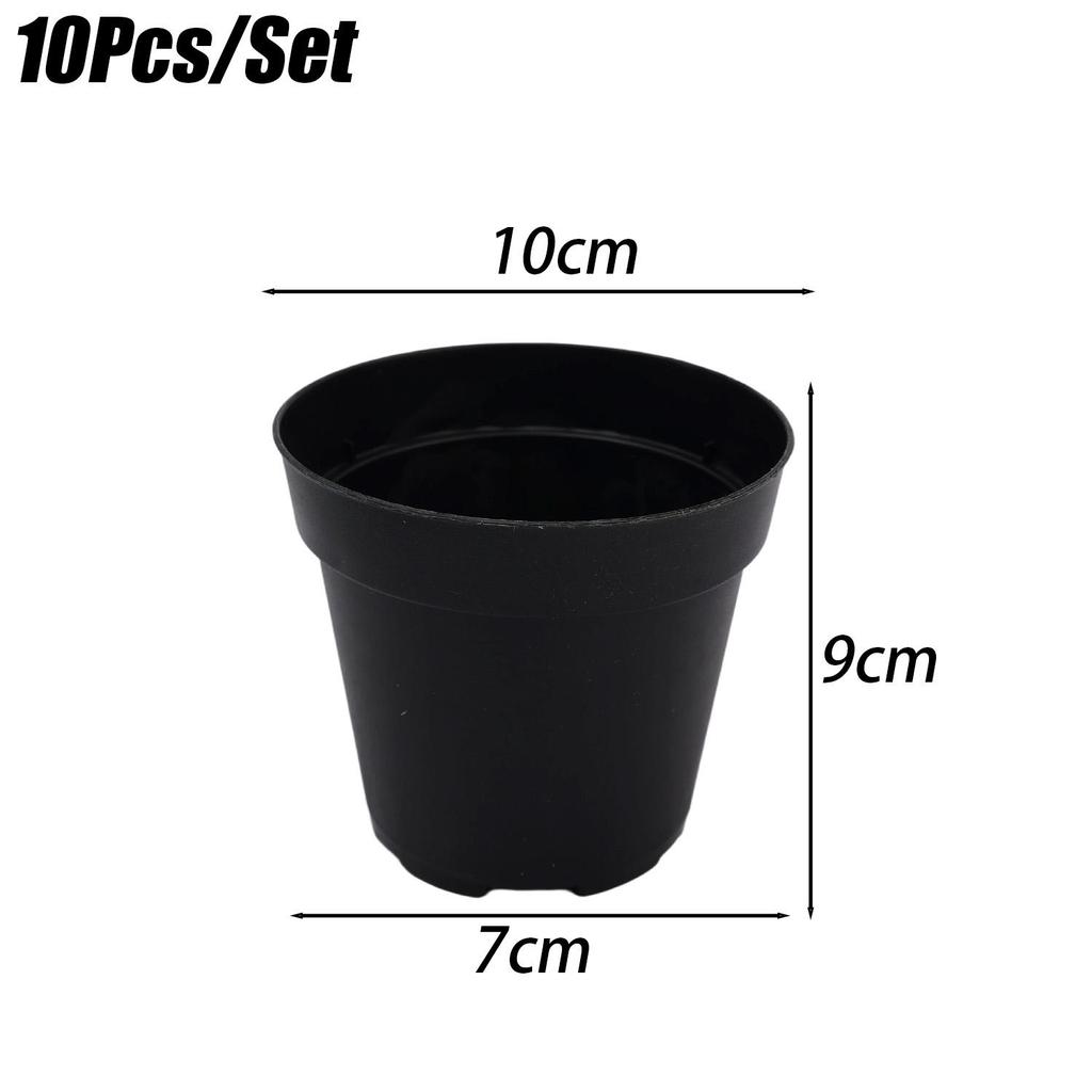 4/5/6Inch Plastic Plant Flower Pots Cultivation Seeds Growing Container with Drainage Holes for Seedling Cutting Transplanting