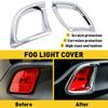 Chrome Fog Light Rear Bumper Lamp For Cover 2014- Highlander Toyota Decor US