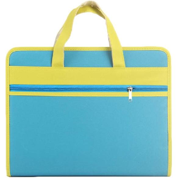 

Папка-гармошка с 13 карманами и ручкой, органайзер для документов, из ткани Оксфорд, формат А4, размер Letter, на молнии, синяя синий