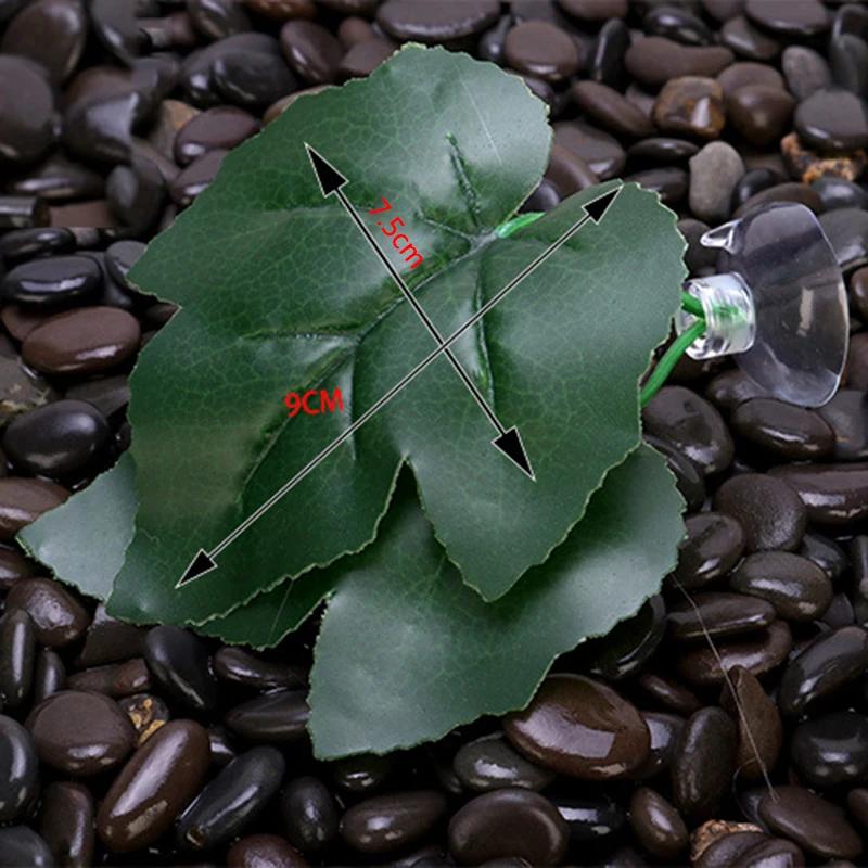 1Pc Artificial Aquarium Leaf Plants Decoration Betta Fish Rest Spawning Ornamental Plant Betta Fish Play Relax Hide Leaf Hammock