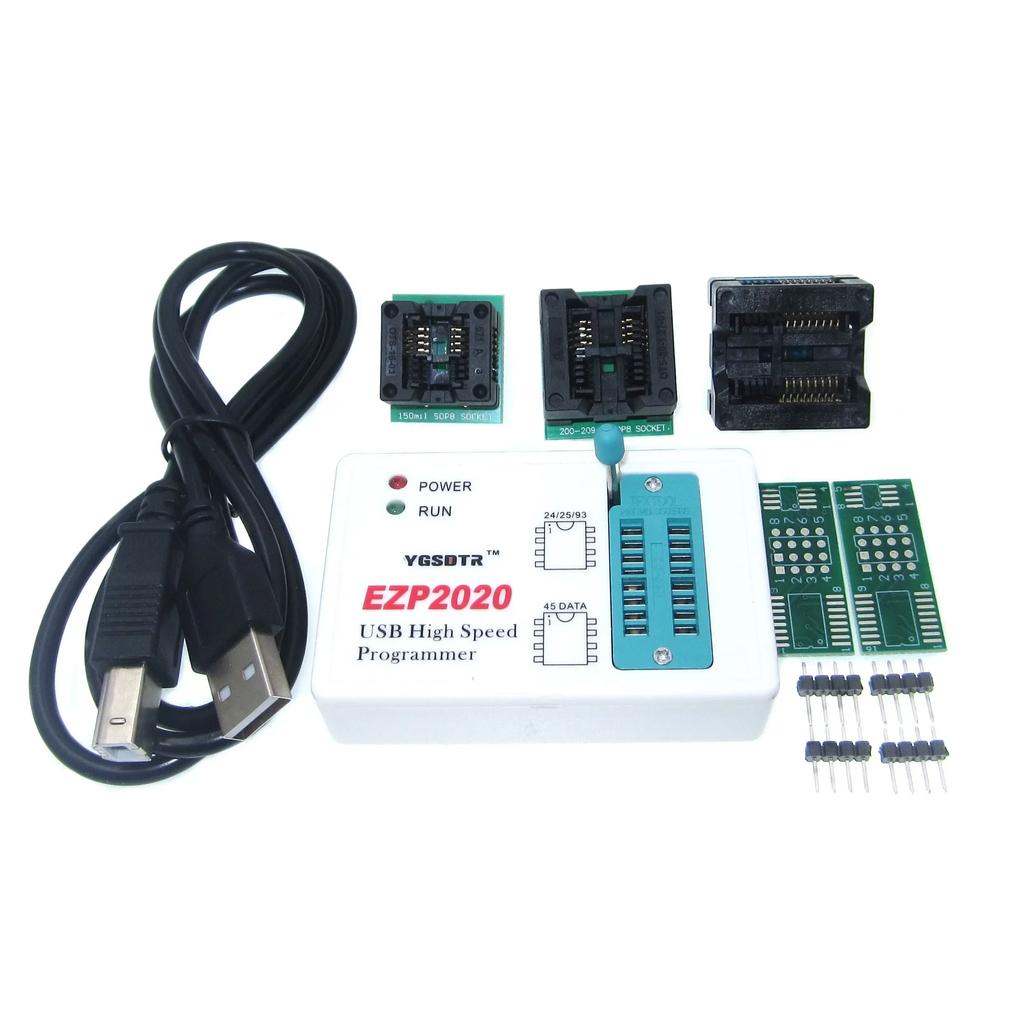 EZP High Speed USB SPI Programmer + 7 Adapter Better than EZP2013 EZP2010 2011Support 24 25 26 93 EEPROM 25 Flash Bios
