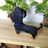KNEW BUILT Dachshund Dog Model Micro Mini Building Blocks Set Educational Recreation Toys Pet Lover Gift Decoration Bricks