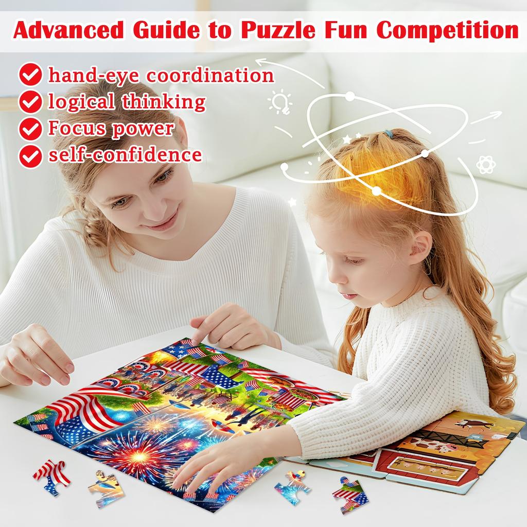 300PCS Cute Children's Puzzle Educational Toys Birthday Gift