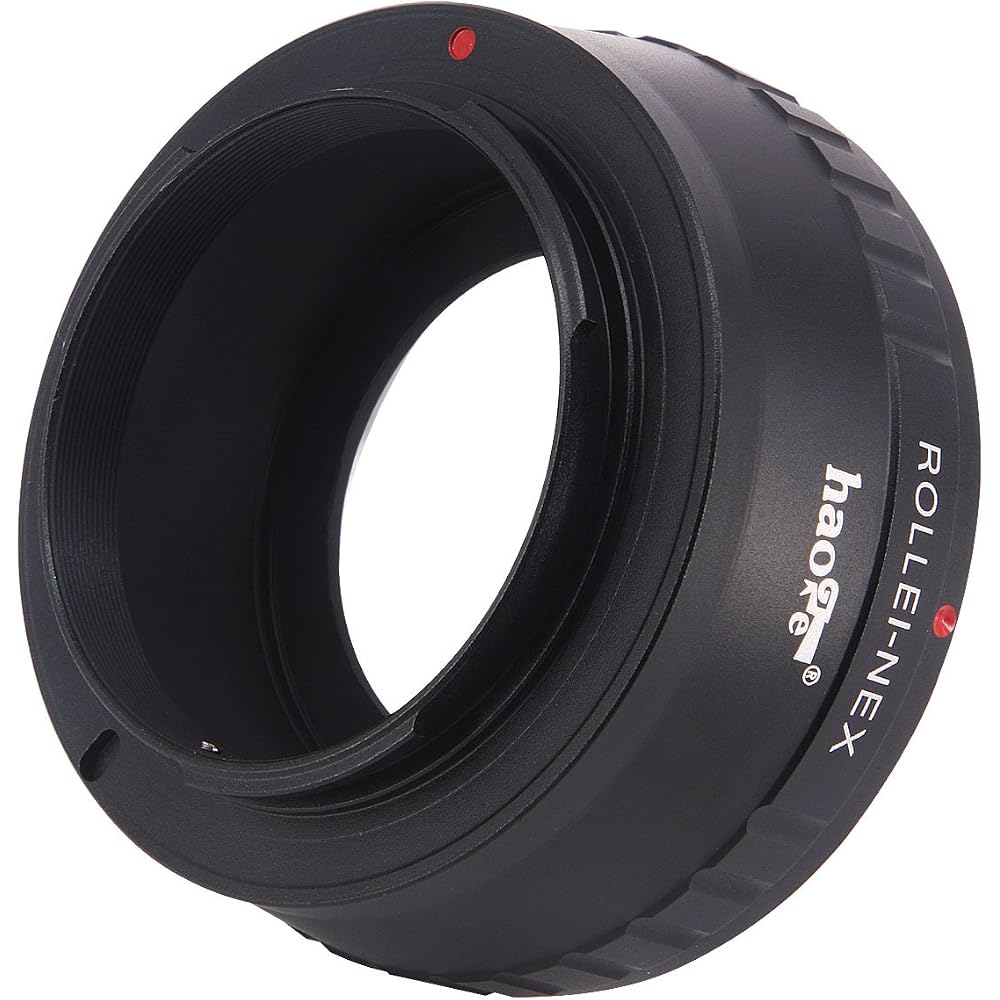 Haoge Manual Lens Mount Adapter for Rollei 35 SL35 QBM Quick Bayonet Mount Lenses - Applicable To Sony E NEX Cameras A3000 A3500 A5000 A5100 A6000 A64