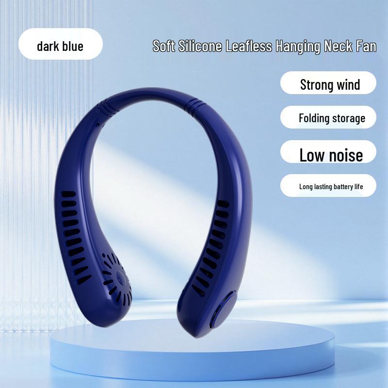 Leafless USB Neck Fan: High Power, Low Noise, Portable Turbine for Outdoor Cooling
