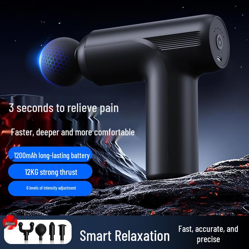 Smart Mini Fascia Gun - Electric Muscle Relaxation Massager for Full Body розовый