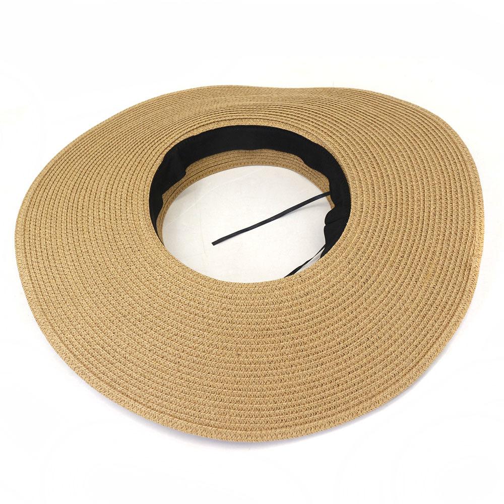 Designer Empty Top Hat For Woman Big Brim Straw Hat 3-Layer Fringed Edge Fashion Retro Outdoor Vacation Beach Sun Hat