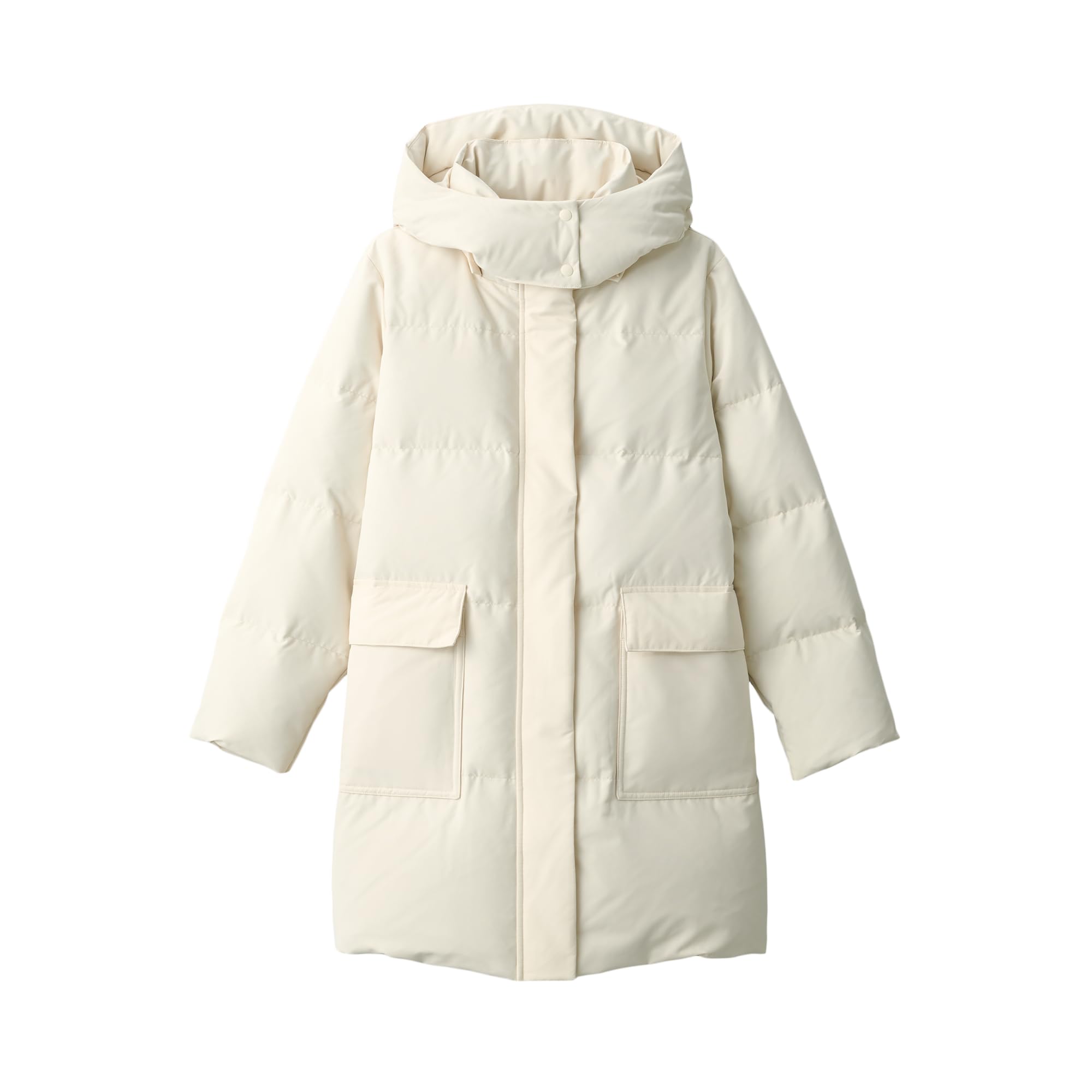 

Женское водоотталкивающее пальто MUJI пуховое, размер S, BD0YZA4A, цвет слоновой кости, слоновая кость