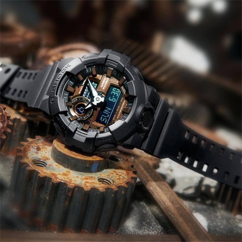 Casio G-SHOCK Series, Retro Trend, Waterproof and Shockproof, Outdoor Sports, Quartz Movement, Resin Strap, Japanese and Korean Watch, GA-700RC-1APR